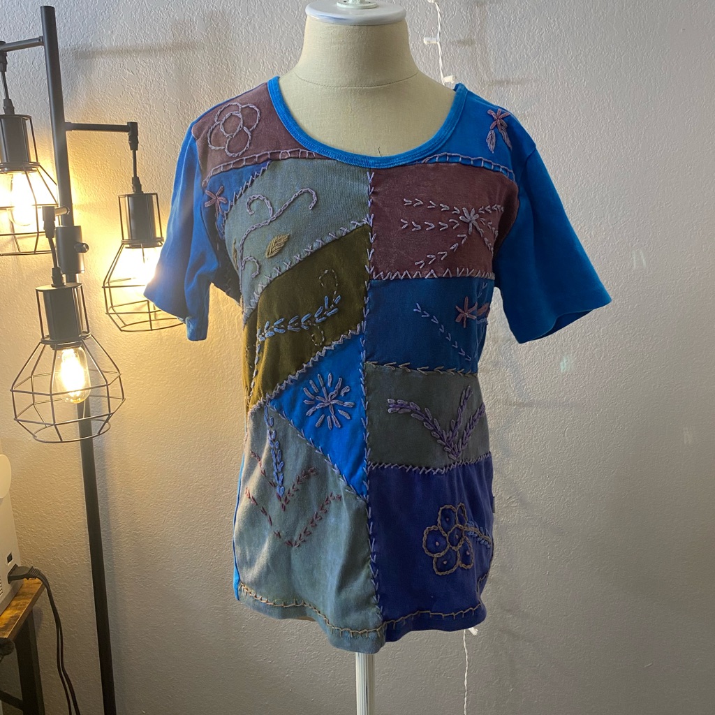 Flower Patchwork Top